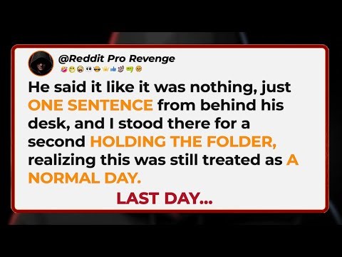 I went to my office after my boss fired three people, BUT he said one sentence…