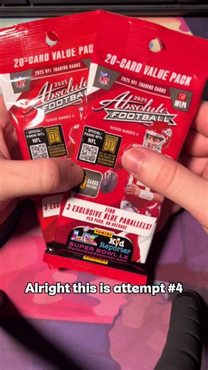 These packs are juiced 👀 #nfl #packopenings #tradingcards #jsn #absolutefootball