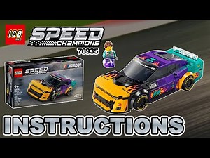 LEGO Instructions | Speed Champions NASCAR Next Gen Chevrolet Camaro ZL1 76935 4K Build Instructions