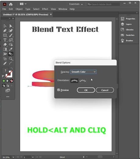 Adobe Illustrator 2026-Tips to create text blend like a pro#illustrator