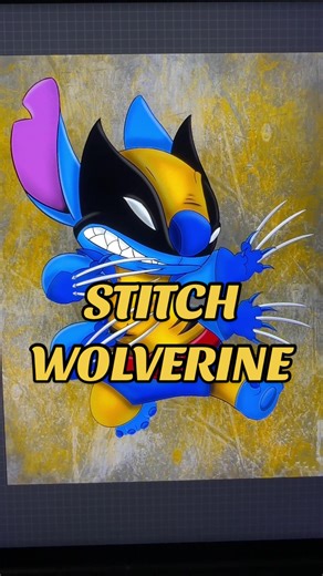 Stitch Wolverine Fusion Art: A Cute Disney Mashup