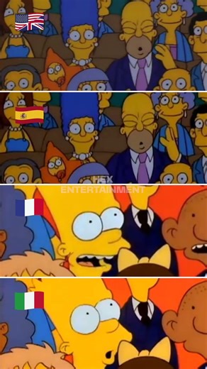 “Jingle Bells, Batman Smells” in different languages #thesimpsons