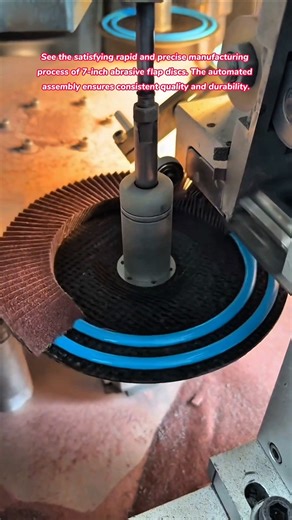 Satisfying 7" Abrasive Flap Disc Assembly ASMR 🛠️ #satisfying #asmr #tools #how #metal