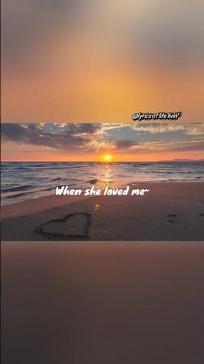 When She Loved Me | Lyrics #shorts #foryou
