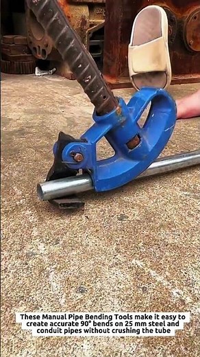 Manual Pipe Bending Tools Bend 25mm Steel Tubes into Perfect 90° Angles
