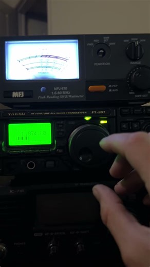 HF/UHF/VHF is now hooked up on the yaesu.