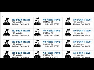 Microsoft Word: Easily create an entire sheet of the same return address label