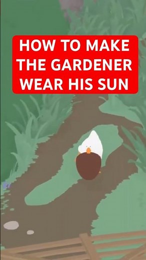 HOW to make the gardener wear his sun hat Untitled Goose Game tutorial #shorts #untitledgoosegame