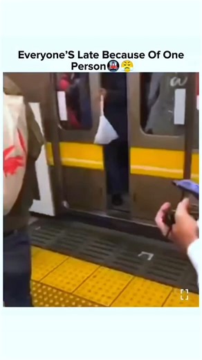 Uniquefacts.09 | The post shares a video of a man in Japan blocking crowded subway doors with his foot during rush hour to film himself, sparking outrage... | Instagram