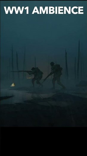 WW1 Ambience - Rain & Distant Artillery Sounds #ww1 #warambience #battlesounds #war