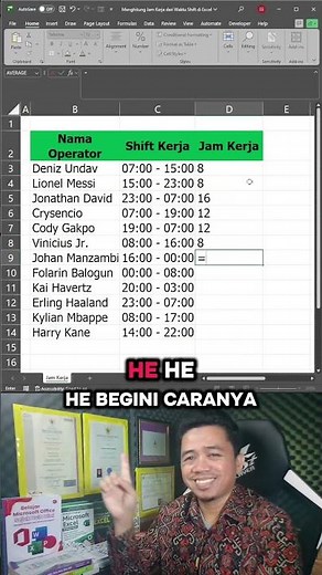 How to Calculate Work Shift Hours in Excel #excel #exceltips #exceltricks #learnexcel