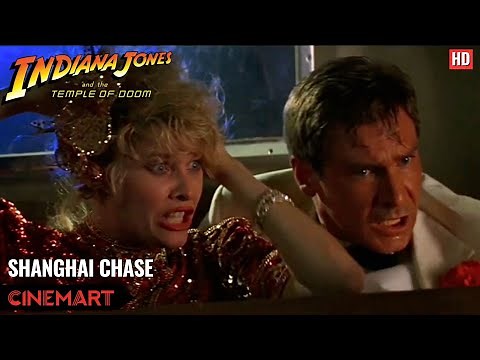 INDIANA JONES AND THE TEMPLE OF DOOM (1984) | Shanghai Chase | Shanghai Escape Scene HD