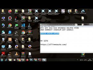 DTC OFF ECU KIA HYUNDAI DELPHI MT86 AND CORRECT CHAKSUM WITH WINOLS
