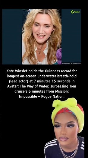 Kate Winslet Sets Guinness Record for Longest On-Screen Breath-Hold 🌊