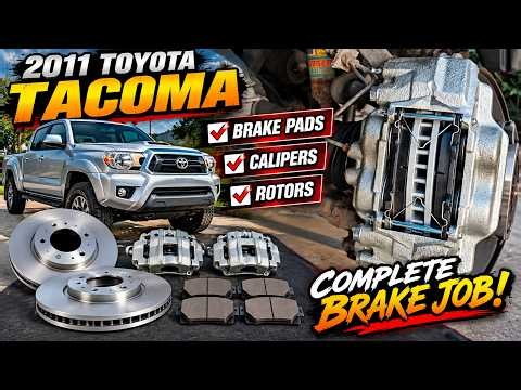 Complete Front Brake Overhaul on a 2nd Gen Toyota Tacoma | Pads, Calipers & Rotors.