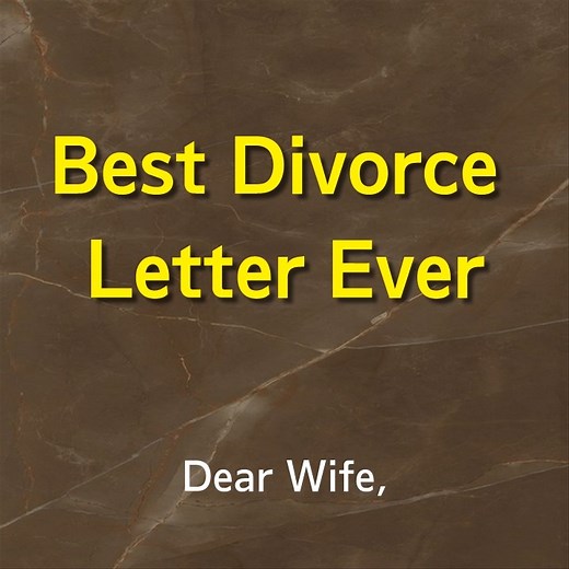 183K views · 1.7K reactions | Best Divorce Letter Ever | Heaven Soul | Facebook