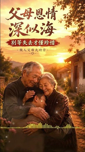 【父母恩情深似海】別等失去才懂珍惜｜感人勸世歌｜做人父母大功勞 #父母 #親情