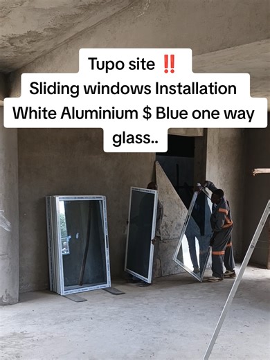 Sliding Windows Installation with Aluminium and Glass