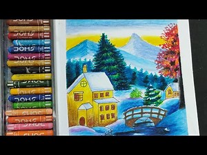 “How to Draw an Ice Landscape | Relaxing Winter Drawing Guide”Full Step-by-Step Landscape Video”