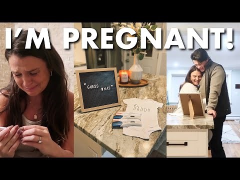 FINDING OUT I'M PREGNANT | *emotional* live pregnancy test + telling my husband I’m pregnant!!