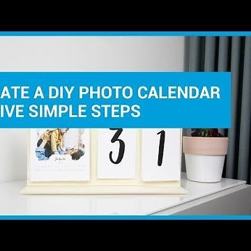 How to make your own modern photo calendar - Smartphoto - One minute craft