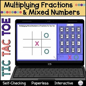Multiplying Fractions and Mixed Numbers Game | Google Slides