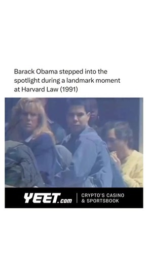 Historic Moments on Instagram: "Before the presidency and the global spotlight, Barack Obama was already standing up for what he believed in. In 1991, while at Harvard Law School, he joined a student protest supporting Professor Derrick Bell and his call for greater diversity on the faculty, including the inclusion of Black women in tenured positions."