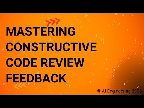 Mastering Constructive Code Review Feedback