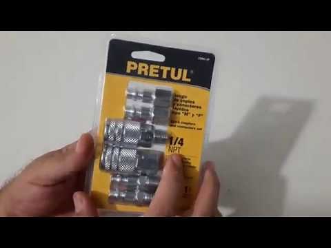 Set of quick couplings and connectors