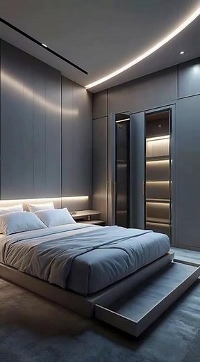 "Futuristic Smart Bedroom | Modern Automatic Furniture & Luxury Design 2025"
