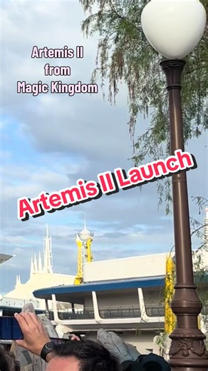 Artemis II Launch from Magic Kingdom