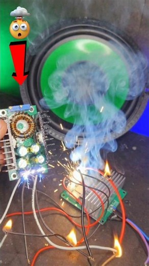 buck convert vs Amplifier 🤯 #experiment #shorts