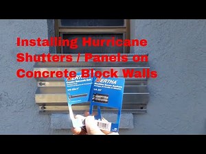 DIY / How to install hurricane shutters/panels over your windows...