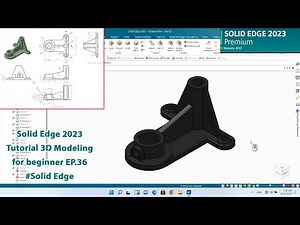 Solid Edge 2023 Tutorial - 3D Modeling for beginner EP.36 #solidedge