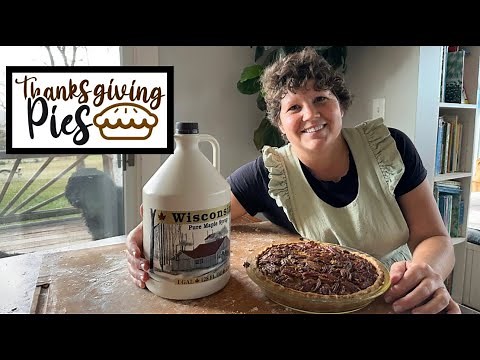 PECAN PIE with NO CORN SYRUP, and MAKING PIE CRUST