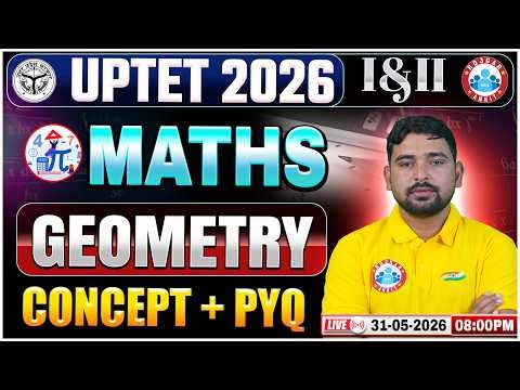 UPTET Maths 2026 | Geometry Concept & MCQs | UPTET Maths Classes Paper 1 & 2 | Maths By Aarif Sir