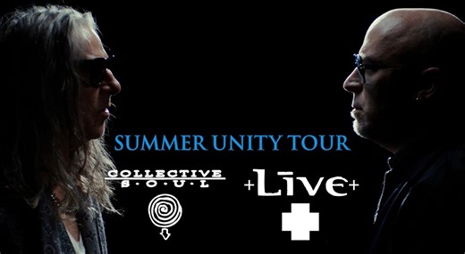 COLLECTIVE SOUL And  LIVE  Announce "Summer Unity Tour" With Special Guests OUR LADY PEACE And GREYLIN JAMES RUE; Video