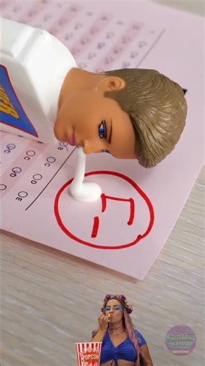 Trik Sekolah Pintar 🤓 Dia Mengubah Nilai Buruk Dengan Lem! #asmr #trikHidup #pendek