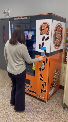 🎉📚 HUGE SURPRISE for our Haskin family! 📚🎉 Today we welcomed a brand new Book Vending Machine, and we couldn’t be more excited! This amazing addition was made possible through the generosity and support of HOP and the Walktober fundraiser—and it was delivered TODAY! We can’t wait to use it for birthday books, Heart of Haskin recognitions, and so much more. Most importantly, this gift will be well loved by Haskin students for many years to come. Thank you a million times over to everyone who 