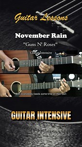 19K views · 198 reactions | November Rain - Guns N' Roses - Easy guitar lessons | Guitar Intensive | Facebook