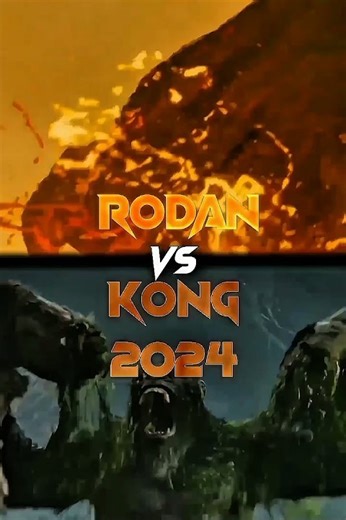 Kong (2024) vs rodan (2019) #monsterverse #godzilla #kingmonster #battle #edit