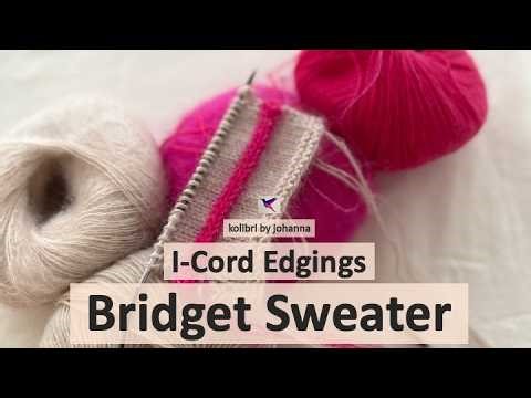 Knitting Tutorial: How to Work the I-Cord Stripes of Your Bridget Sweater