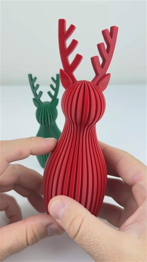3D Printed Christmas Reindeer #3dprinting #christmasdecorations