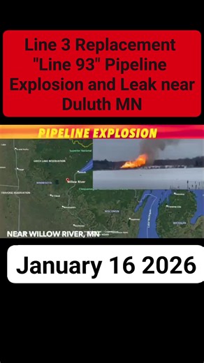 Enbridge Line 3 Replacement "Line 93" has exploded and is leaking South of Duluth, MN #minnesotansforline3 #Enbridge | Red Lake Nation