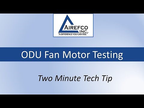 ODU Fan motor testing