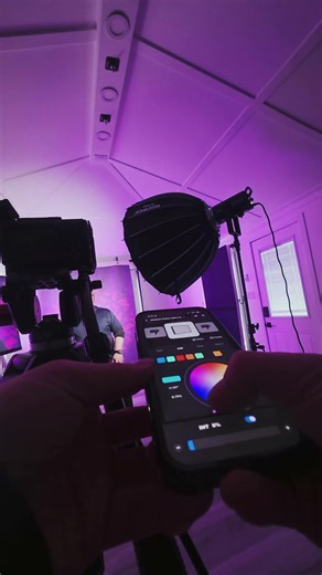 How Cool Are These Neon Interview Setups?! 🔥 #amaran #learnphotography #contentcreation