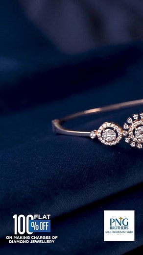 1.4K views · 21 reactions | PNG Brothers proudly presents the premium diamond jewellery collection of bracelets and dainty earrings, artistically carved out of naturally sourced diamonds! For More Details, Walk into the PNG Brothers' Store Nearby or Visit https://www.pngbrothers.com/ Costume:- Snusha Silk #PNGBrothers #diamonds #diamondjewellery #jewellery #naturaldiamond #jewellerydesign #bracelets #earrings #diamondbracelets #PNG | PNG Brothers | Facebook