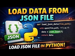 Learn How to Load Data from a JSON File in Python (Step-by-Step Tutorial) New project #Python #JSON