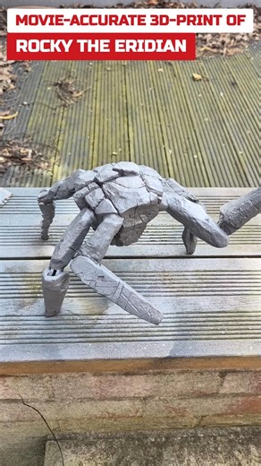 Accurate Rocky the Eridian 3D-print from Project Hail Mary #projecthailmary #rocky