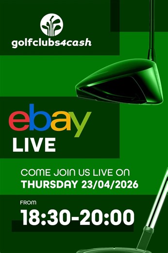 Golfclubs4cash Ebay Live! Europe's Largest Used Golf Selection. £1 Starts⛳ | eBay Live UK